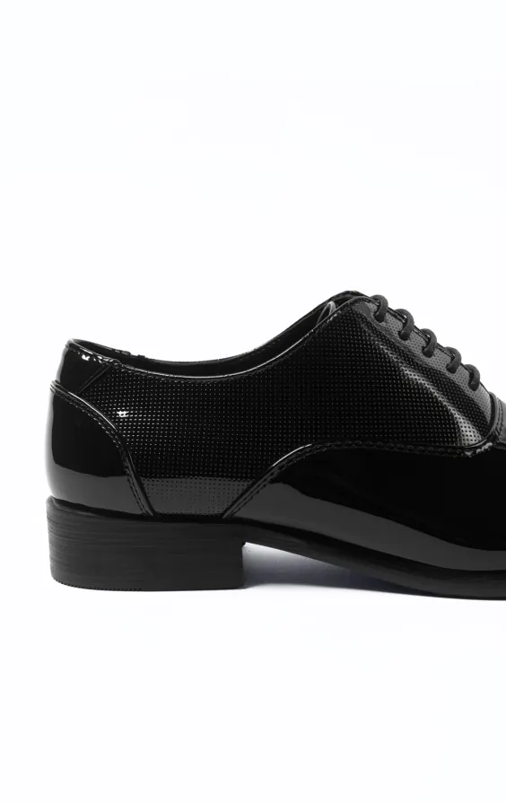 Zwart eigentijdse formale oxford schoenen - photo 4