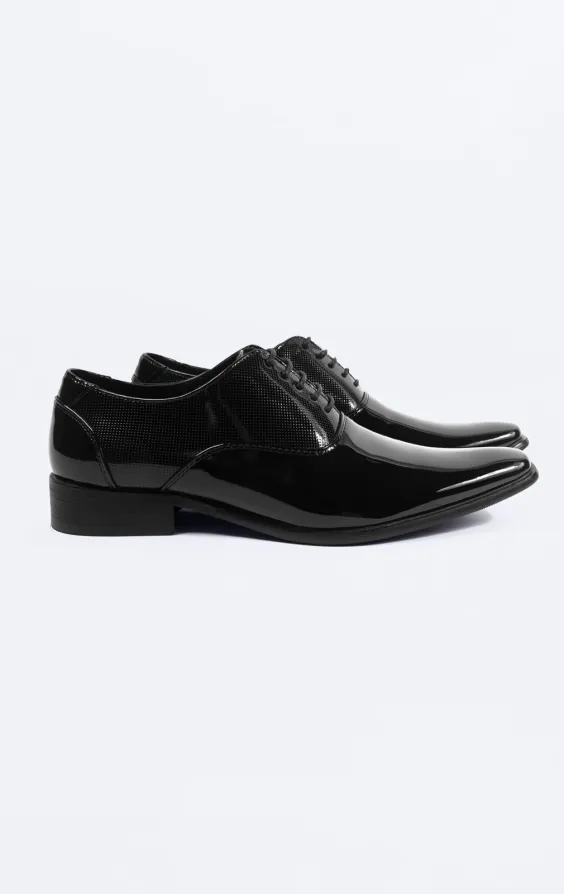 Zwart eigentijdse formale oxford schoenen