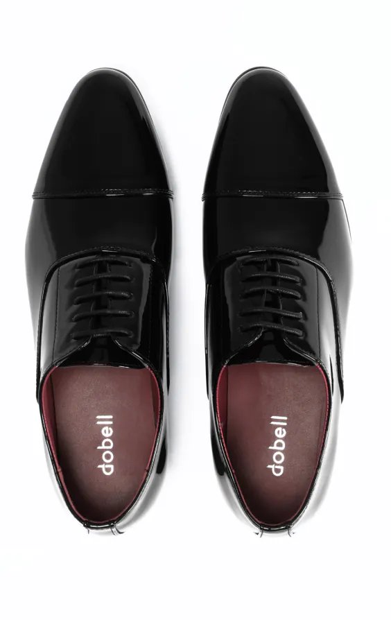 Zwart patent plain oxford toecap schoenen - photo 2