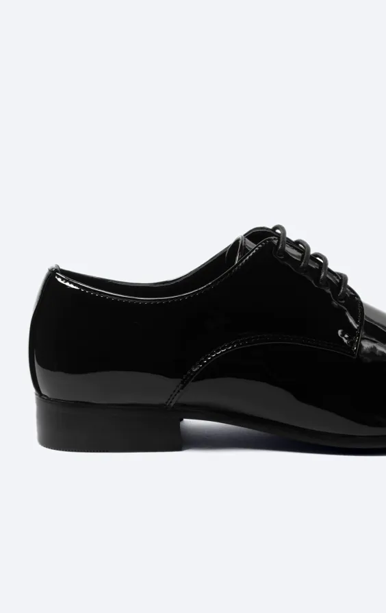 Zwarte moderne lakleren schoenen - photo 4 Zwarte moderne lakleren schoenen - photo 4
