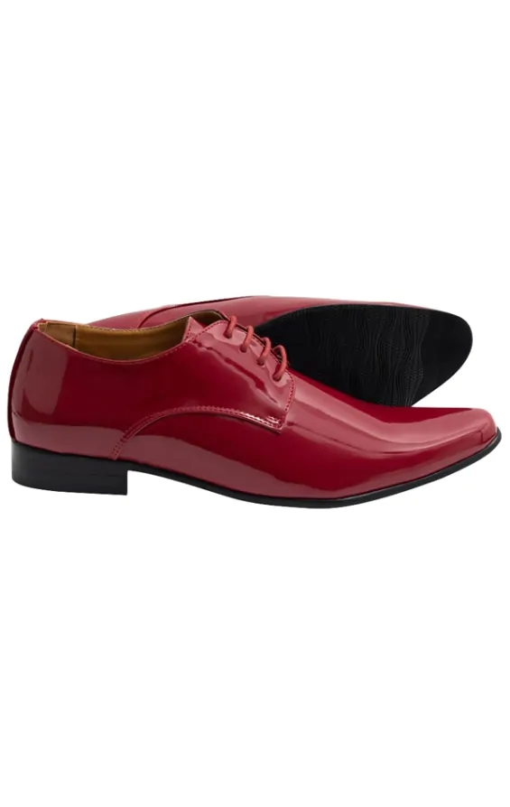 Bordeaux rode moderne lakschoenen