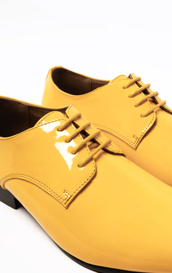 Gele moderne lakschoenen - photo 3