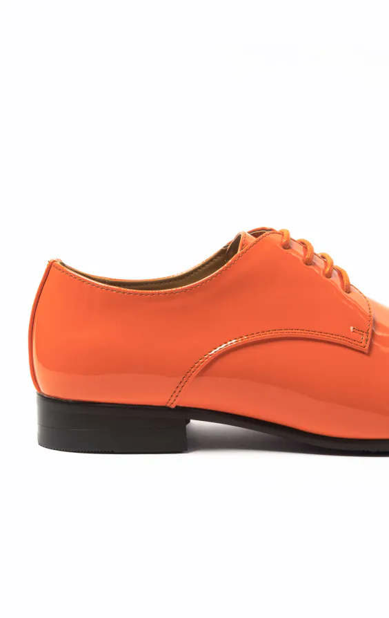 Oranje moderne lakschoenen - photo 4
