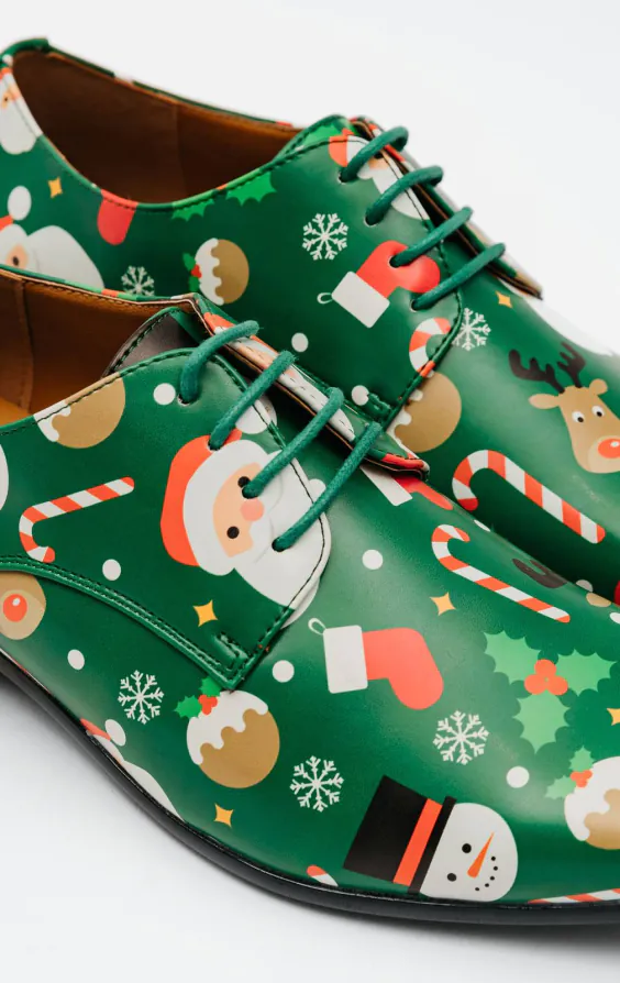 Groene schoenen met 'Santa & Friends' patroon - photo 3 Groene schoenen met 'Santa & Friends' patroon - photo 3