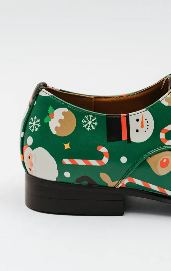Groene schoenen met 'Santa & Friends' patroon - photo 4 Groene schoenen met 'Santa & Friends' patroon - photo 4