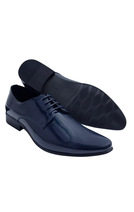 Blauw moderne lakschoenen - photo 2