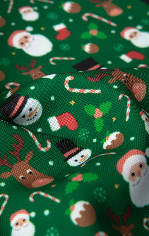 'Santa & Friends' groene kerst strik - photo 2