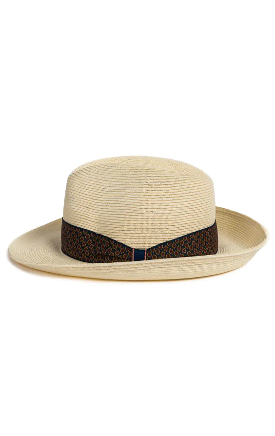 Beige opvouwbare Panama hoed