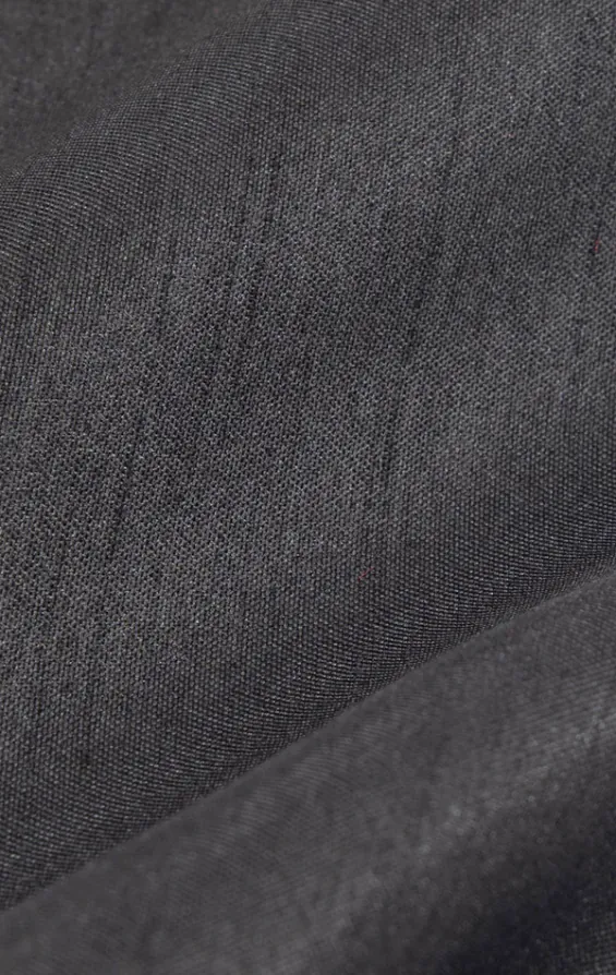 Donkergrijs Polyester Dupion Pochet - photo 1