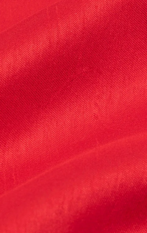 Rood Polyester Dupion Pochet - photo 1