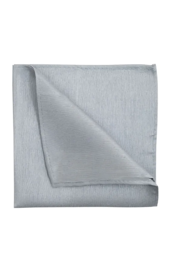 Zilver Polyester Dupion Pochet