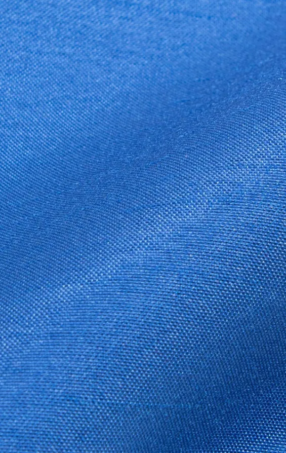 Koningsblauw Polyester Dupion Pochet - photo 1
