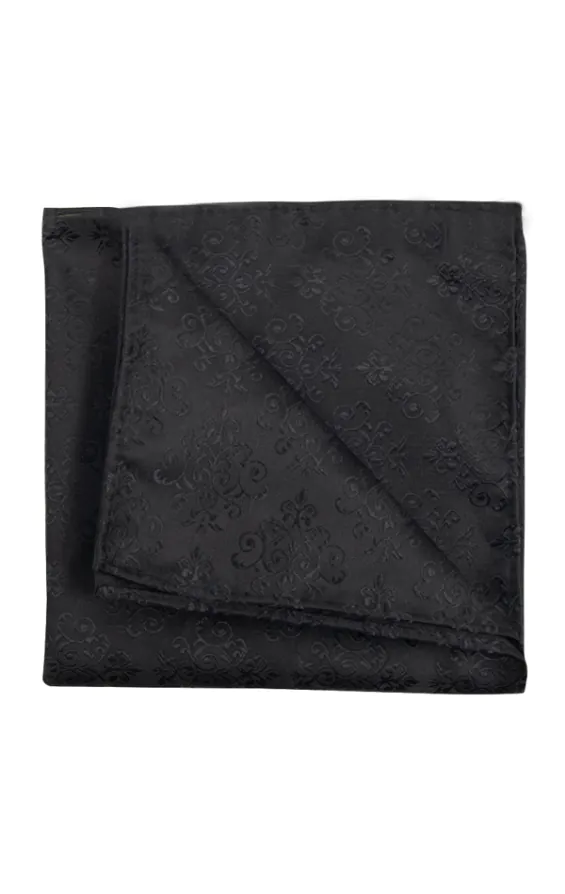 Zwarte pochet met Renaissance dessin