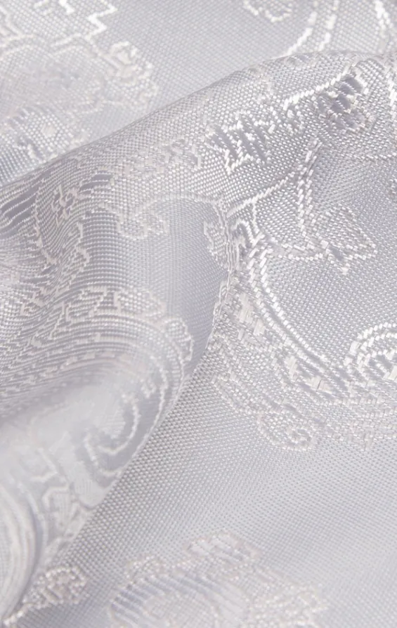 Zilveren paisley pochet - photo 1