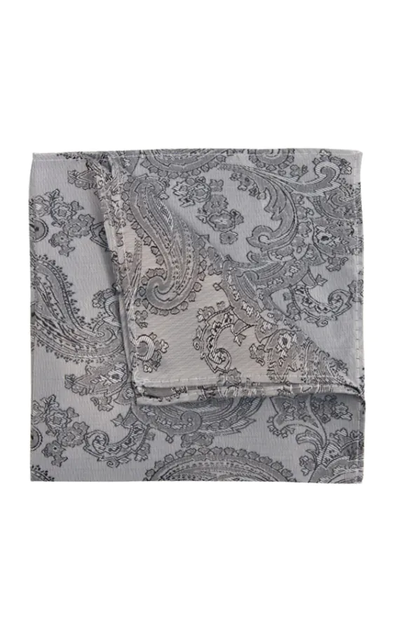 Grijs paisley pochet