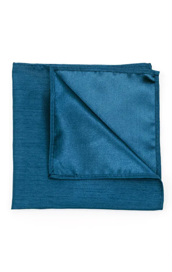 Marokkaans blauw Polyester Dupion Pochet