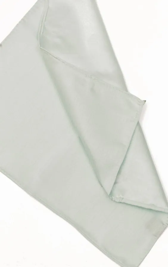 Lichtgroen Polyester Dupion Pochet - photo 1