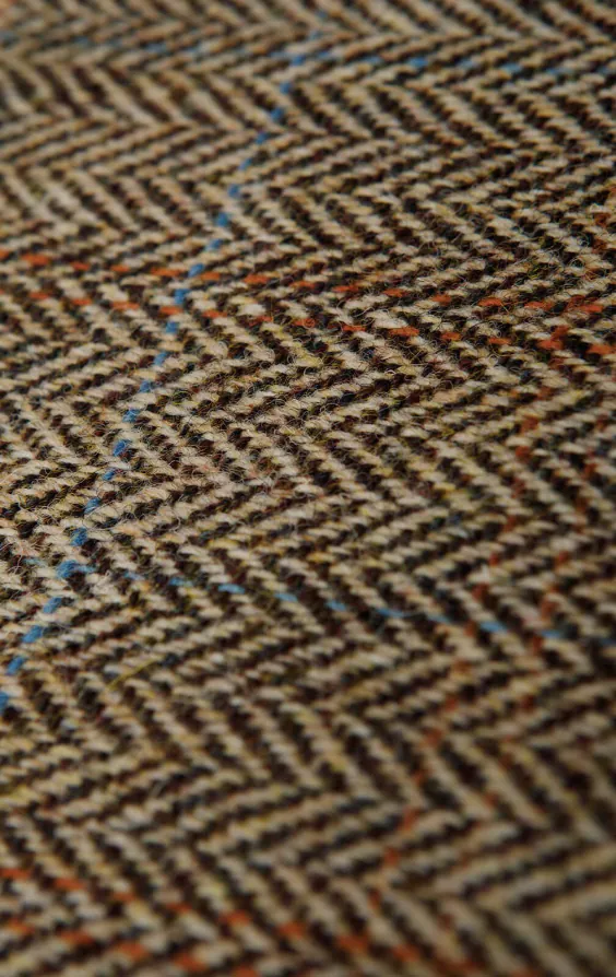 Harris Tweed bruin groot geruit pantalon - photo 3