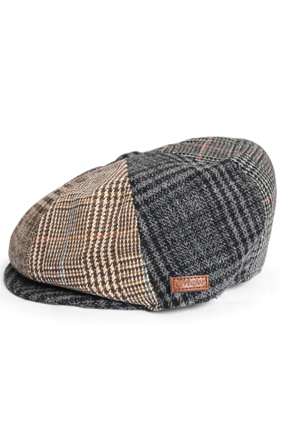 Multi kleurige Tweed Newsboy pet - photo 2