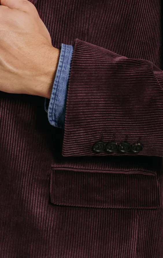 Bordeaux rood corduroy colbert - photo 2 Bordeaux rood corduroy colbert - photo 2