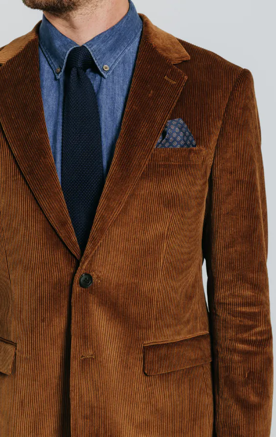 Mid-bruin corduroy colbert - photo 3 Mid-bruin corduroy colbert - photo 3
