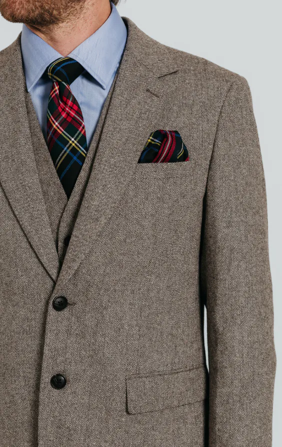 Bruin visgraat tweed 3 delig pak - photo 4 Bruin visgraat tweed 3 delig pak - photo 4