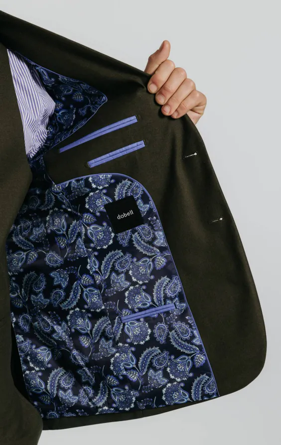 Donker groen twill 3-delig pak - photo 5