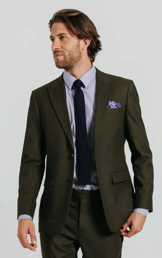 Donker groen twill colbert Donker groen twill colbert