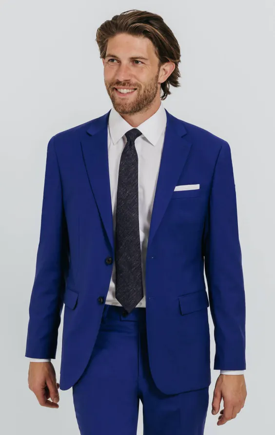 Hel blauw colbert Hel blauw colbert