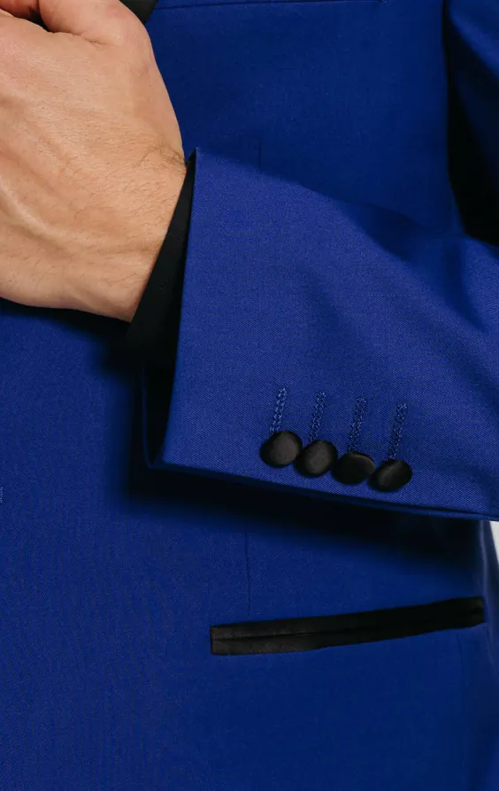 Hel blauw smokingjas met piek revers - photo 2 Hel blauw smokingjas met piek revers - photo 2