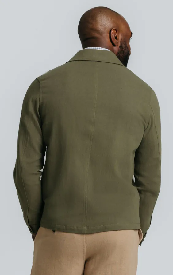 Groen linnen twill safarijasje - photo 7