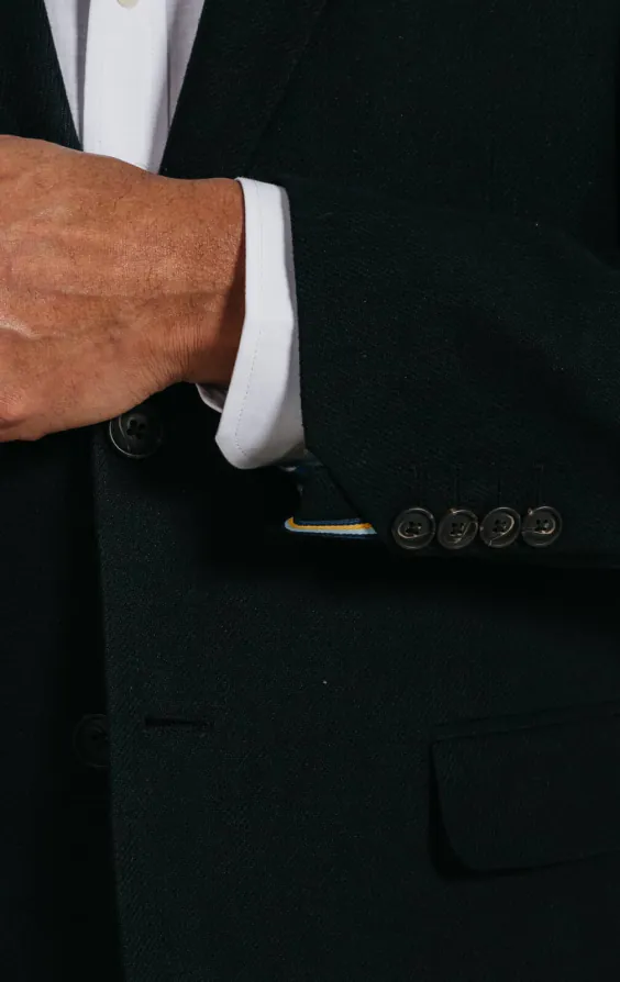 Zwart linnen twill colbert - photo 2 Zwart linnen twill colbert - photo 2