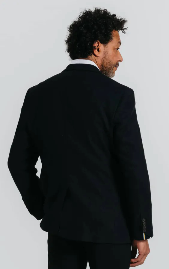 Zwart linnen twill colbert - photo 5