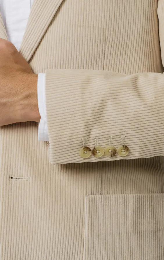 Beige corduroy colbert - photo 2 Beige corduroy colbert - photo 2