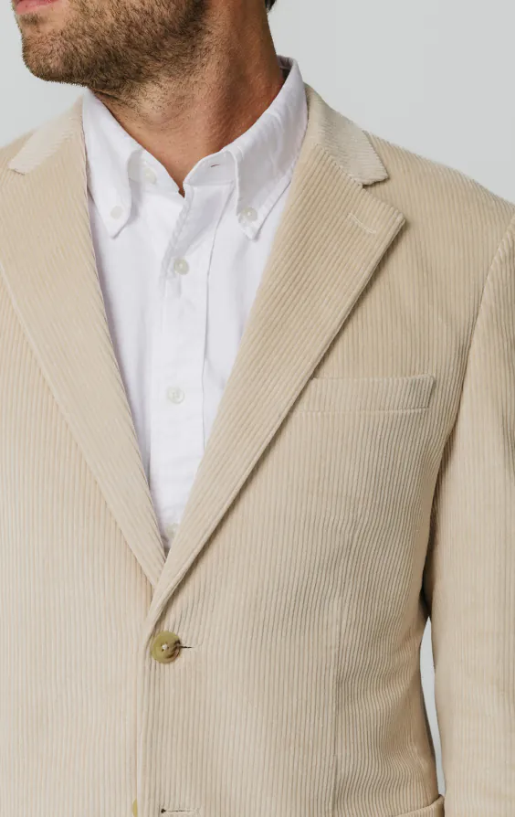 Beige corduroy colbert - photo 3 Beige corduroy colbert - photo 3