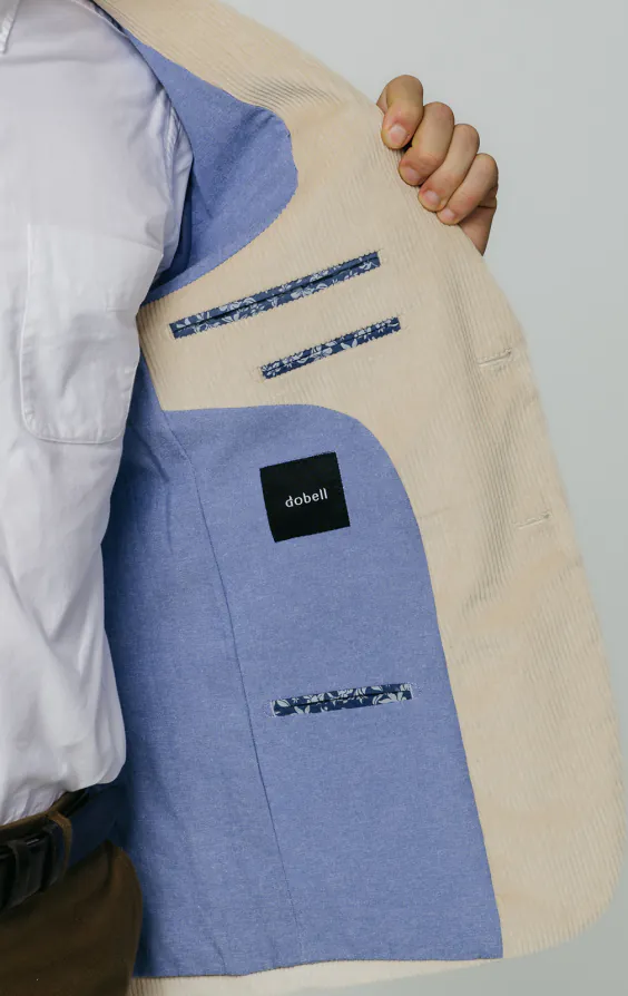Beige corduroy colbert - photo 4 Beige corduroy colbert - photo 4