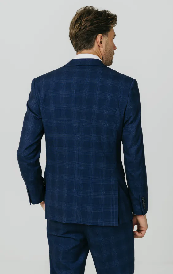 Koningsblauw schaduw geruit pak - photo 5 Koningsblauw schaduw geruit pak - photo 5