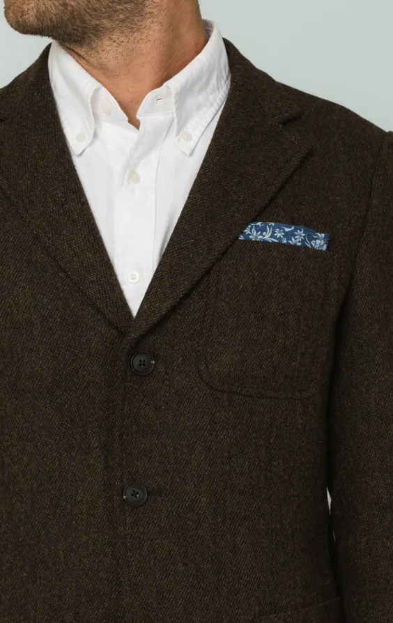 Bruin barleycorn tweed jasje - photo 3 Bruin barleycorn tweed jasje - photo 3