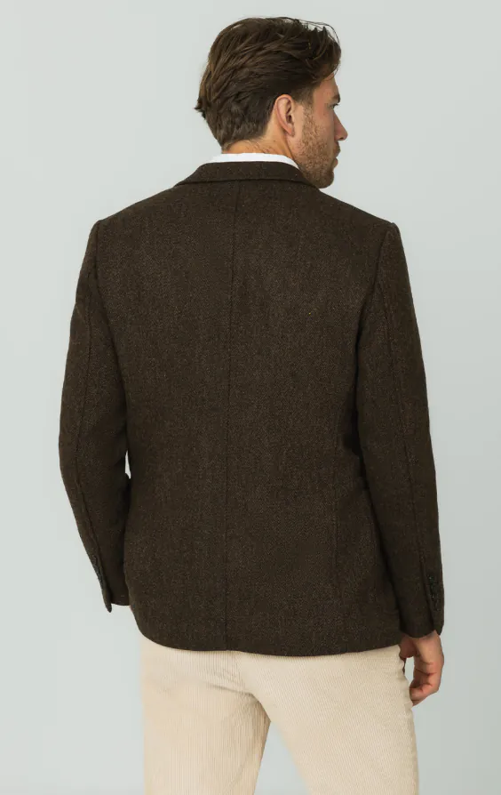 Bruin barleycorn tweed jasje - photo 5 Bruin barleycorn tweed jasje - photo 5