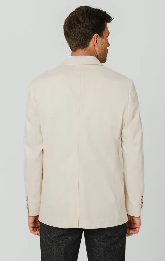Crèmekleurig katoenen twill jasje - photo 5 Crèmekleurig katoenen twill jasje - photo 5