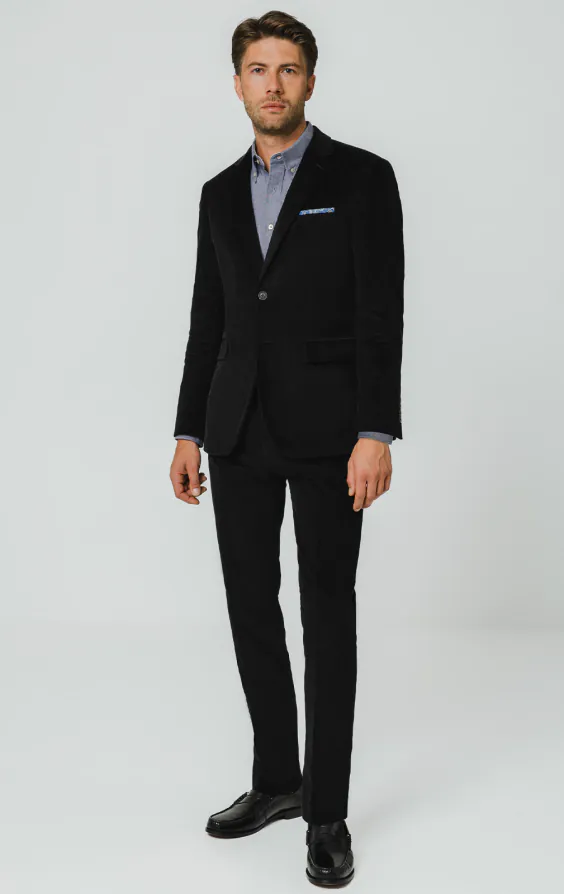Zwart corduroy colbert - photo 1