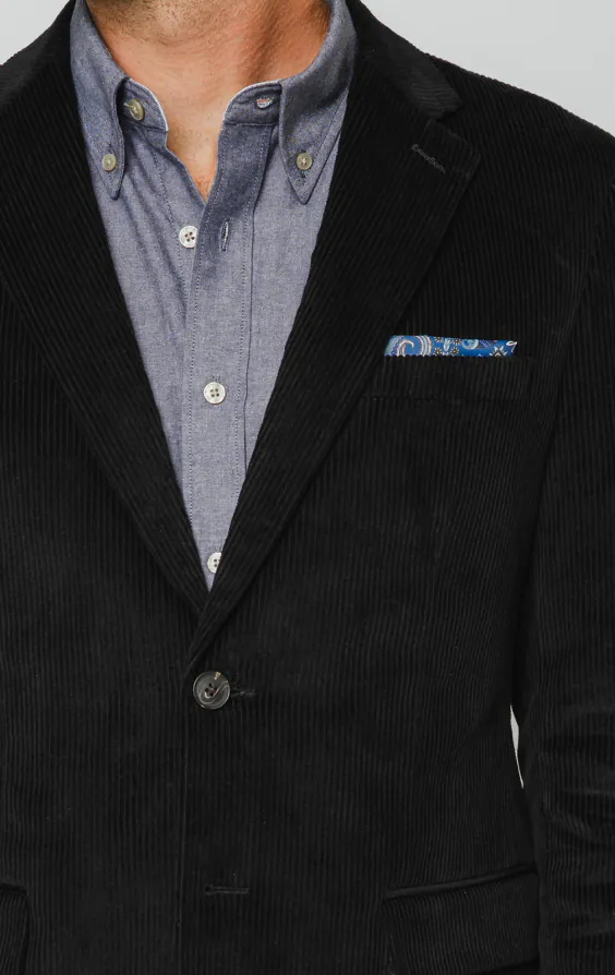 Zwart corduroy colbert - photo 3