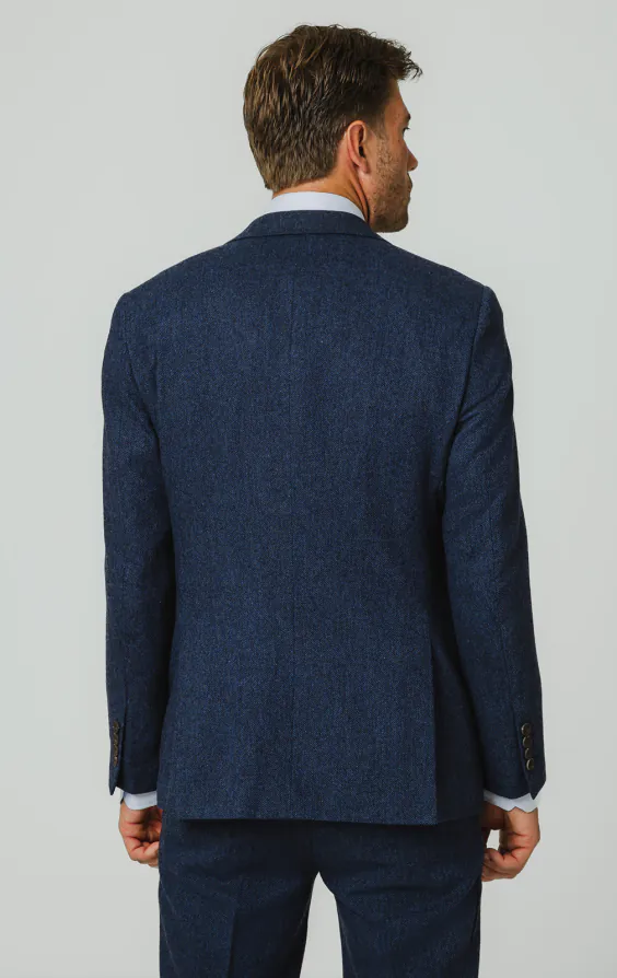 Blauw visgraat tweed colbert - photo 5 Blauw visgraat tweed colbert - photo 5