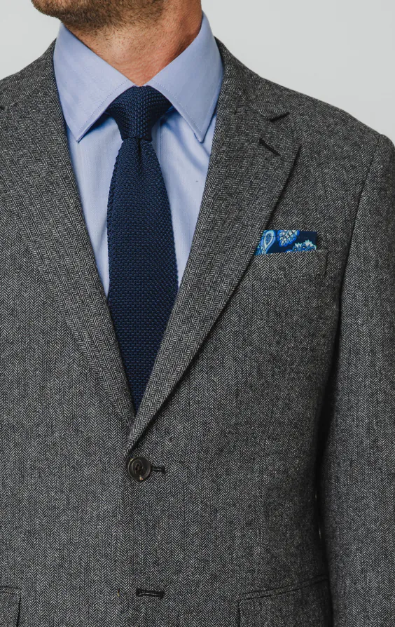 Grijs visgraat tweed colbert - photo 3 Grijs visgraat tweed colbert - photo 3
