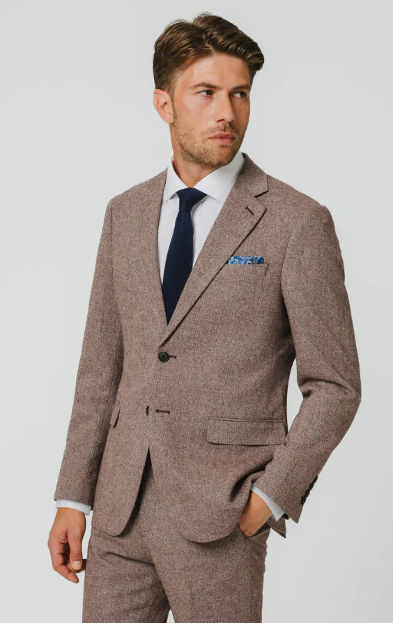 Roodhout visgraat tweed colbert Roodhout visgraat tweed colbert
