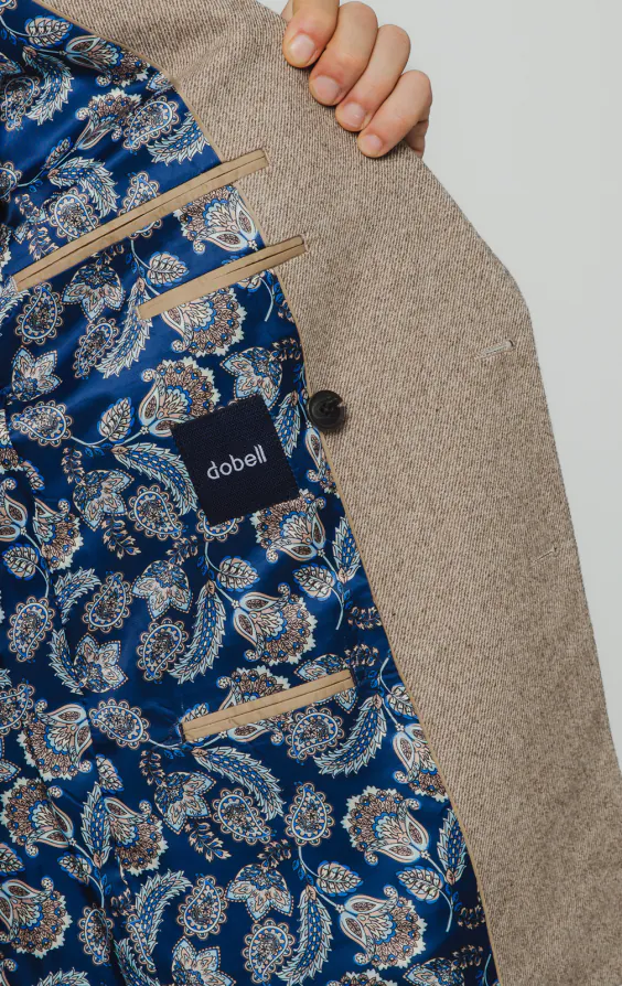Camel bruin twill tweed colbert - photo 4