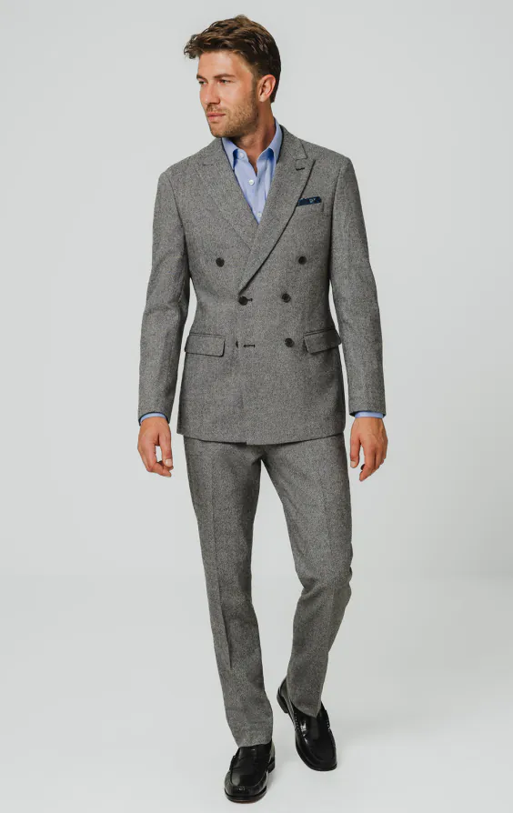 Grijs twill tweed colbert - photo 1 Grijs twill tweed colbert - photo 1