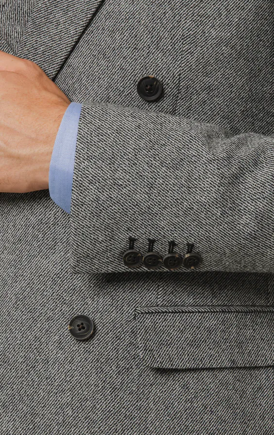 Grijs twill tweed colbert - photo 2 Grijs twill tweed colbert - photo 2