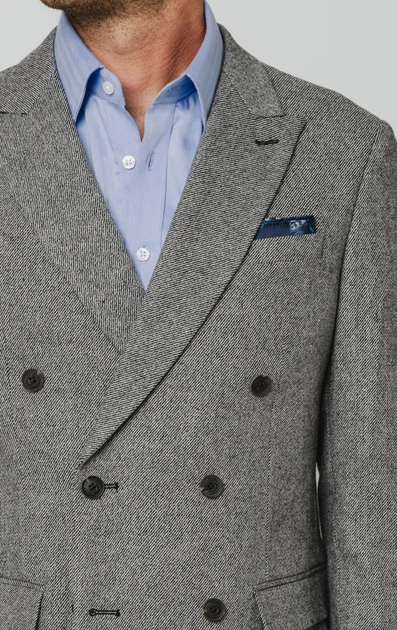 Grijs twill tweed colbert - photo 3 Grijs twill tweed colbert - photo 3