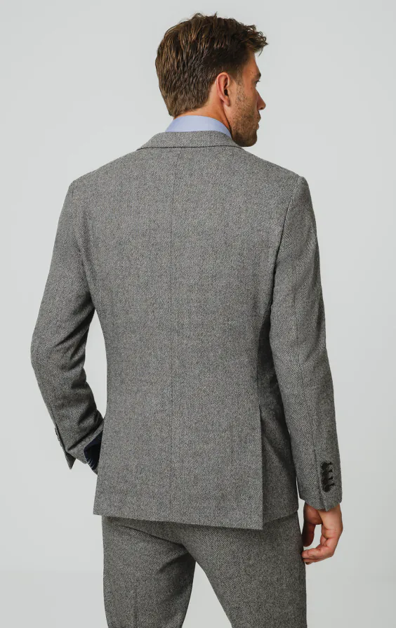 Grijs twill tweed colbert - photo 5 Grijs twill tweed colbert - photo 5